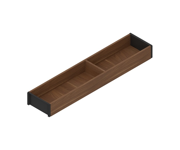 AMBIA-LINE  ramki do szuflady standardowej, do LEGRABOX/MERIVOBOX, w opcji drewnopodobnej, dł. 500 mm, szerokość 100 mm, czarny
