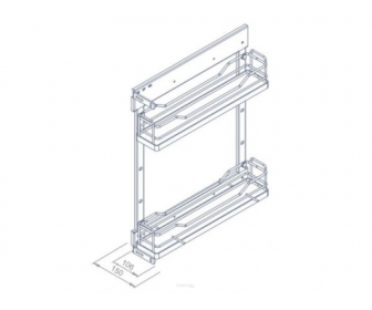 Stelaż kosza bocz.PRESTIGE SUPREME P68