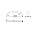 Uchwyt meblowy UU17-0192-G0008 Aluminium