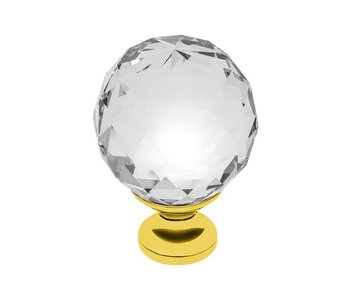 GAŁKA CRYSTAL PALACE A 40MM (GOLD+CRYSTAL