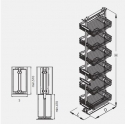 Cargo MAXI 300 6 półek 1910-2110 P68 antracyt