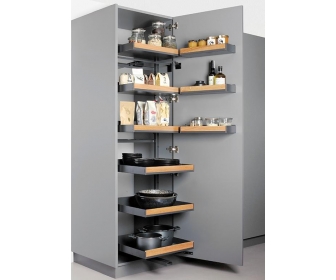 PLENO PLUS FIORO 1900/ 600/ 3X[1/3]+3X[2/3]+3X[3/3]/ ANTRACYT wyjeżdżany magazyn na suche produkty