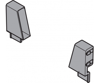 WYC. Adapter do drewnianej/stalowej ścianki tylnej TANDEMBOX, wys. N (81,5 mm), do szuflady zlewozmywakowej, prawy+lewy, R7037 