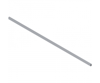 ORGA-LINE TANDEMBOX antaro Reling poprzeczny, R9006 szara, KB 1200 mm, do przycięcia