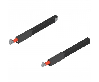 WYC. Reling podłużny TANDEMBOX antaro (górny), dł. 270 mm, lewy/prawy, czarna, do szuflady z wysokim frontem