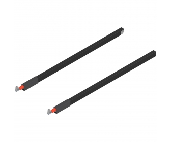 WYC. Reling podłużny TANDEMBOX antaro (górny), dł. 600 mm, lewy/prawy, czarna, do szuflady z wysokim frontem