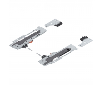 TIP-ON BLUMOTION zestaw (Jednostka + Zabierak) do TANDEMBOX, Typ L5, dł. NL 350-650 mm, Całkowita waga szuflady 35-65 kg, prawy