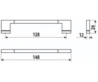 WYC. Uchwyt meblowy RE50-0128-G0004-A0C00