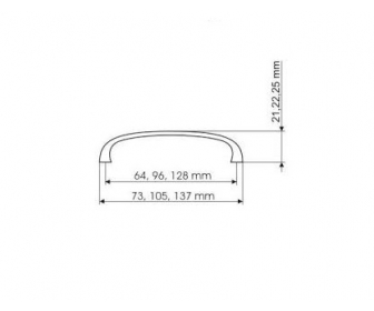 Uchwyt meblowy UN45-0096-G0006 Satyna