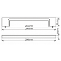 Uchwyt meblowy TECHNO UN73-0256-G0004 Chrom