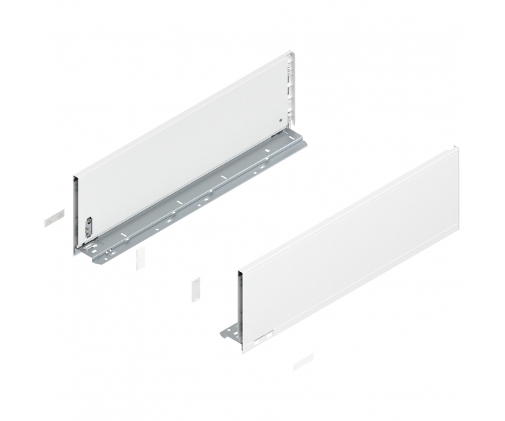 Bok LEGRABOX pure, wys. C (177,0 mm), dł. 550 mm, lewy/prawy, jedwabiście biały mat