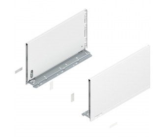 Bok LEGRABOX pure, wys. F (241,0 mm), dł. 400 mm, lewy/prawy, jedwabiście biały mat