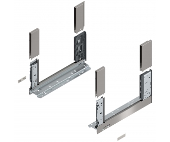 Bok LEGRABOX free, wys. C (177,0 mm), dł. 350 mm, lewy/prawy, inox-szczotk.-lakier.