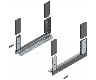 Bok LEGRABOX free, wys. C (177,0 mm), dł. 400 mm, lewy/prawy, antracyt mat