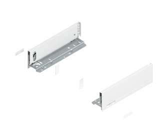 Bok szuflady LEGRABOX, wys. M (90,5 mm), dł. 300 mm, lewy/prawy, jedwabiście biały mat