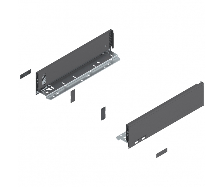 Komplet boków LEGRABOX wys M, 350mm, antracyt, BLUM 770M3502S