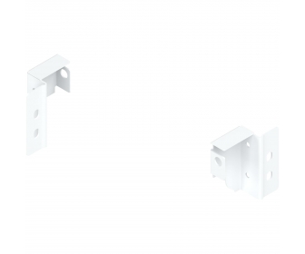 Uchwyt drewnianej ścianki tylnej TANDEMBOX, wys. N (81,5 mm), prawy+lewy, biała
