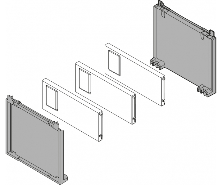 WYC. AMBIA-LINE zestaw na butelki, brunatnoczarny mat