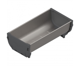 ORGA-LINE pojemnik,  TANDEMBOX/TANDEM szuflady standardowej, długość 176 mm, szerokość 88 mm, inox