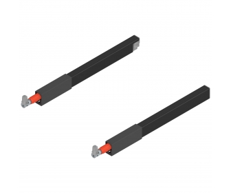 WYC. Reling podłużny TANDEMBOX antaro (górny), dł. 300 mm, lewy/prawy, czarna, do szuflady z wysokim frontem