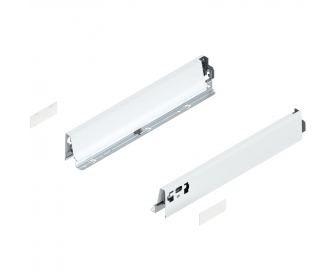 Bok TANDEMBOX intivo/antaro, wys. N (68 mm), dł. 400 mm, lewy/prawy, biała