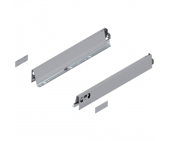 Bok TANDEMBOX intivo/antaro, wys. N (68 mm), dł. 450 mm, lewy/prawy, R9006 szara