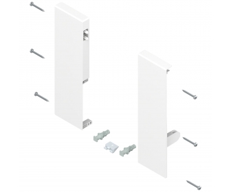 Mocowanie frontu TANDEMBOX antaro, wys. D, biała, do szuflady wew z pojedynczym relingiem, lewe/prawe