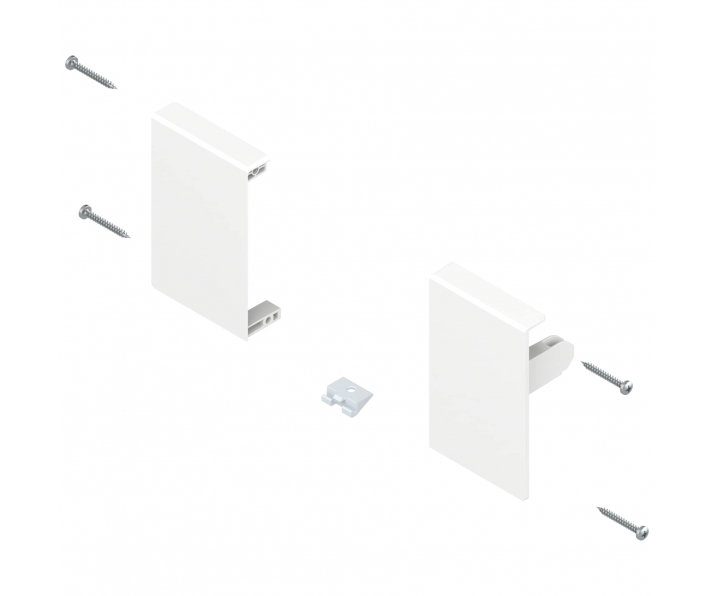 Mocowanie frontu TANDEMBOX, wys. M, do szuflady wewnętrznej, lewe/prawe, do TANDEMBOX antaro, biała