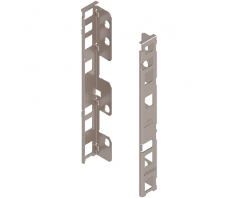 Uchwyt drewnianej ścianki tylnej LEGRABOX, wys. C (193 mm), prawy+lewy, niklowany