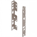 Uchwyt drewnianej ścianki tylnej LEGRABOX, wys. C (193 mm), prawy+lewy, niklowany