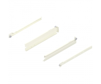 METABOX bok N (54 mm), częściowy wysuw, 25 kg, dł. 350 mm, lewy/prawy, R9001 kremowo-biała