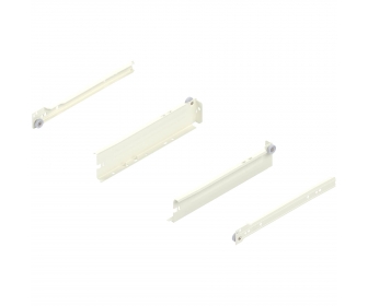 METABOX bok N (54 mm), częściowy wysuw, 25 kg, dł. 270 mm, lewy/prawy, R9001 kremowo-biała