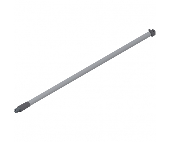 Reling podłużny METABOX, dł. 400 mm, R9006 szara