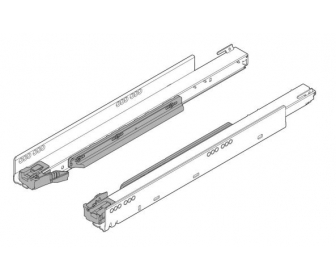 WYC. Prowadnica korpusu LEGRABOX z BLUMOTION, pełny wysuw, 40 kg, dł. 550 mm, lewa/prawa, cynkowana