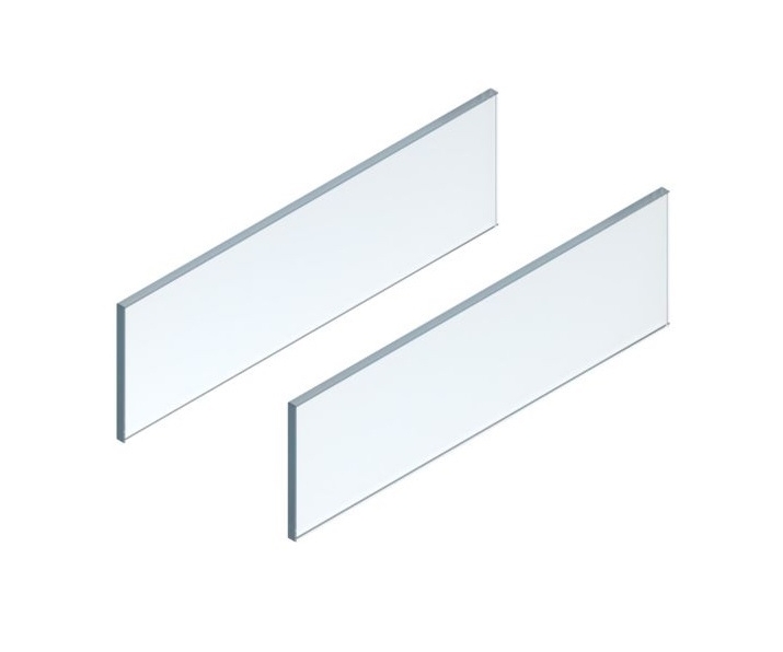 LEGRABOX element dekoracyjny - bok, wysokość 138 mm, dł. 550 mm, szkło przezroczyste, 2 szt. w kpl. , do LEGRABOX free, przejrz