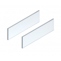 LEGRABOX element dekoracyjny - bok, wysokość 138 mm, dł. 550 mm, szkło przezroczyste, 2 szt. w kpl. , do LEGRABOX free, przejrz