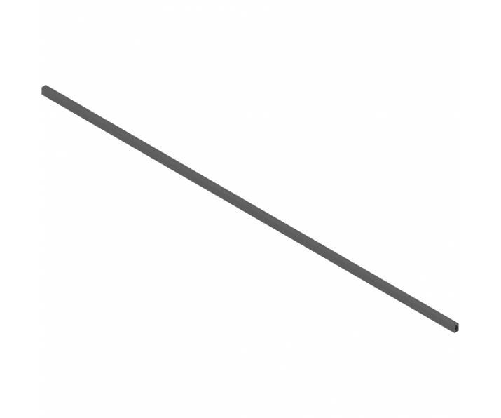 LEGRABOX Reling, do szer. korpusu KB 1200 mm, do przycięcia, antracyt mat