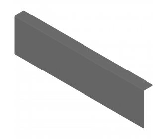 AMBIA-LINE adapter do montażu ramy do drewnianej ścianki tylnej do szuflady standardowej LEGRABOX wysokość M, stal, antracyt ma