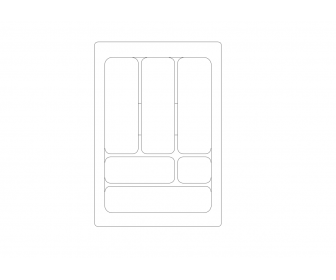Wkład szufladowy 40/490 Comfort metalik