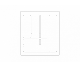 Wkład szufladowy 50/490 Comfort biały