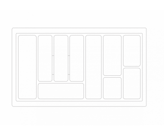 Wkład szufladowy 80/430 Standard metalik
