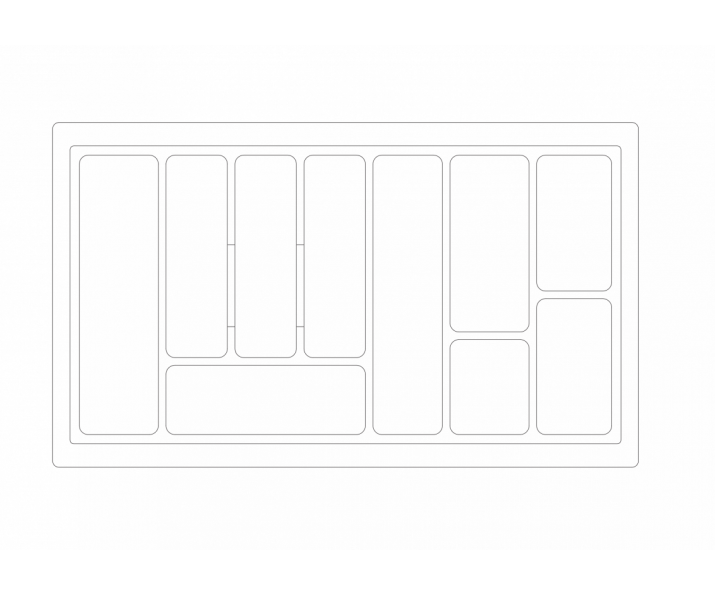 Wkład szufladowy 80/430 Standard metalik