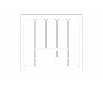 Wkład szufladowy 60/490 Comfort biały