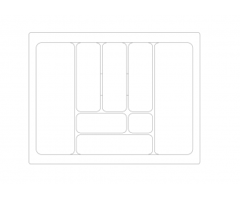 Wkład szufladowy 70/490 Comfort metalik