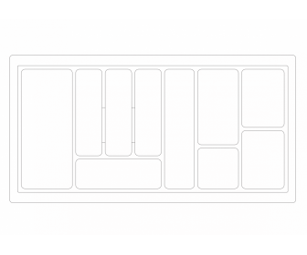 Wkład szufladowy 90/430 Standard metalik