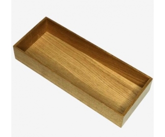 TACKA PROSTOKĄTNA 300X117.5X49 MM/ DĄB drewniany organizer na segregację drobnych akcesoriów