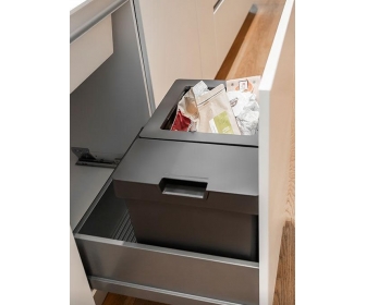 ZESTAW POJEMNIKÓW 600/ WYS. 375-400/ 40+17 Z POKRYWKĄ/ ANTRACYT