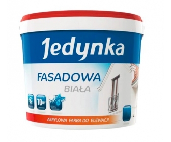 Jedynka fasadowa biała farba zewnętrzna 0,9L