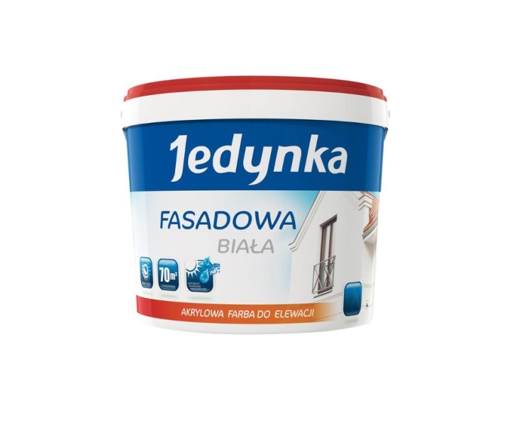 Jedynka fasadowa biała farba zewnętrzna 2,7 l