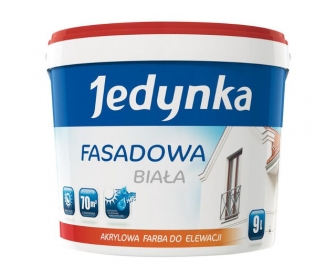 Jedynka fasadowa biała farba zewnętrzna 9L